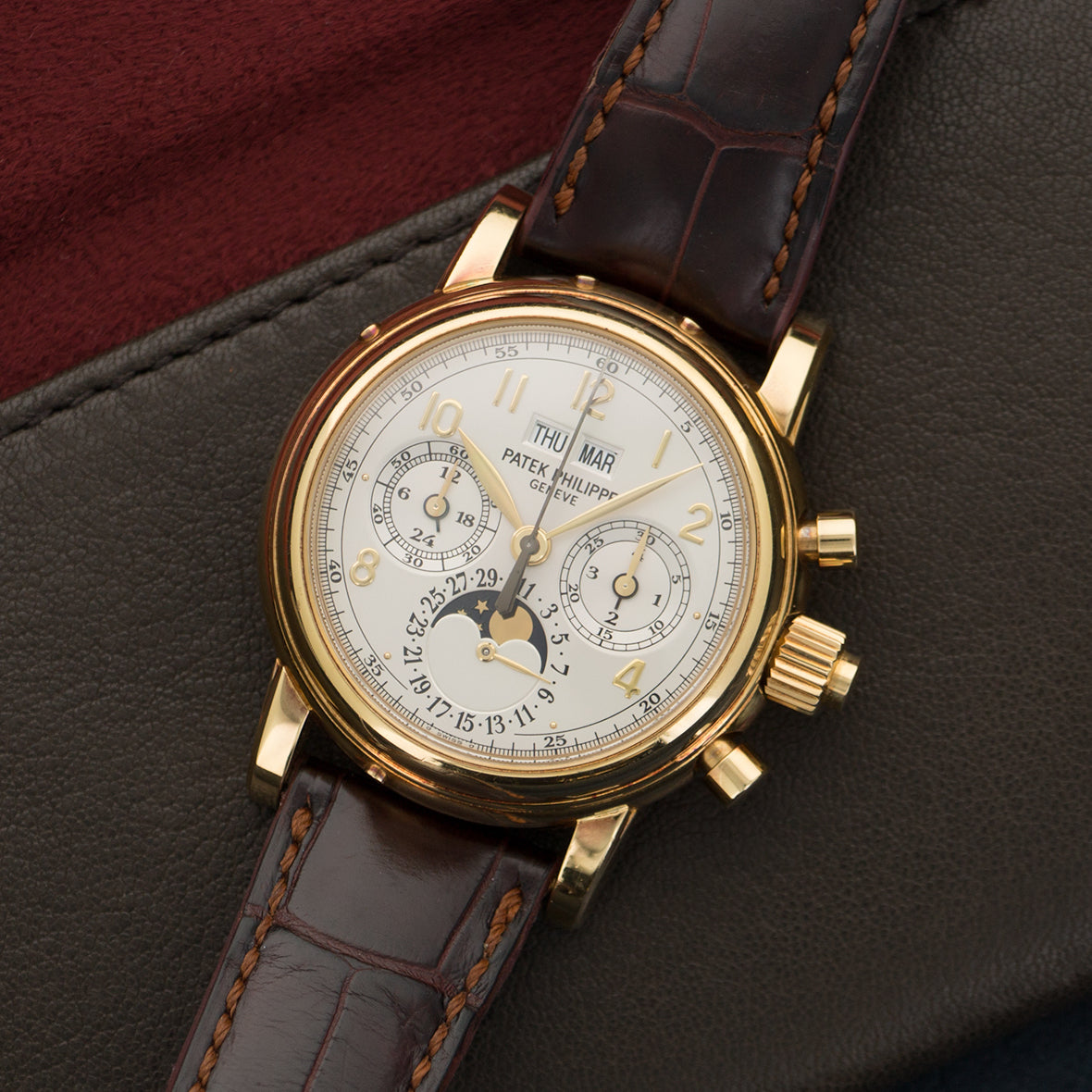 Patek Philippe - Patek Philippe Yellow Gold Perpetual Split Seconds Chrono Watch Ref. 5004 - The Keystone Watches