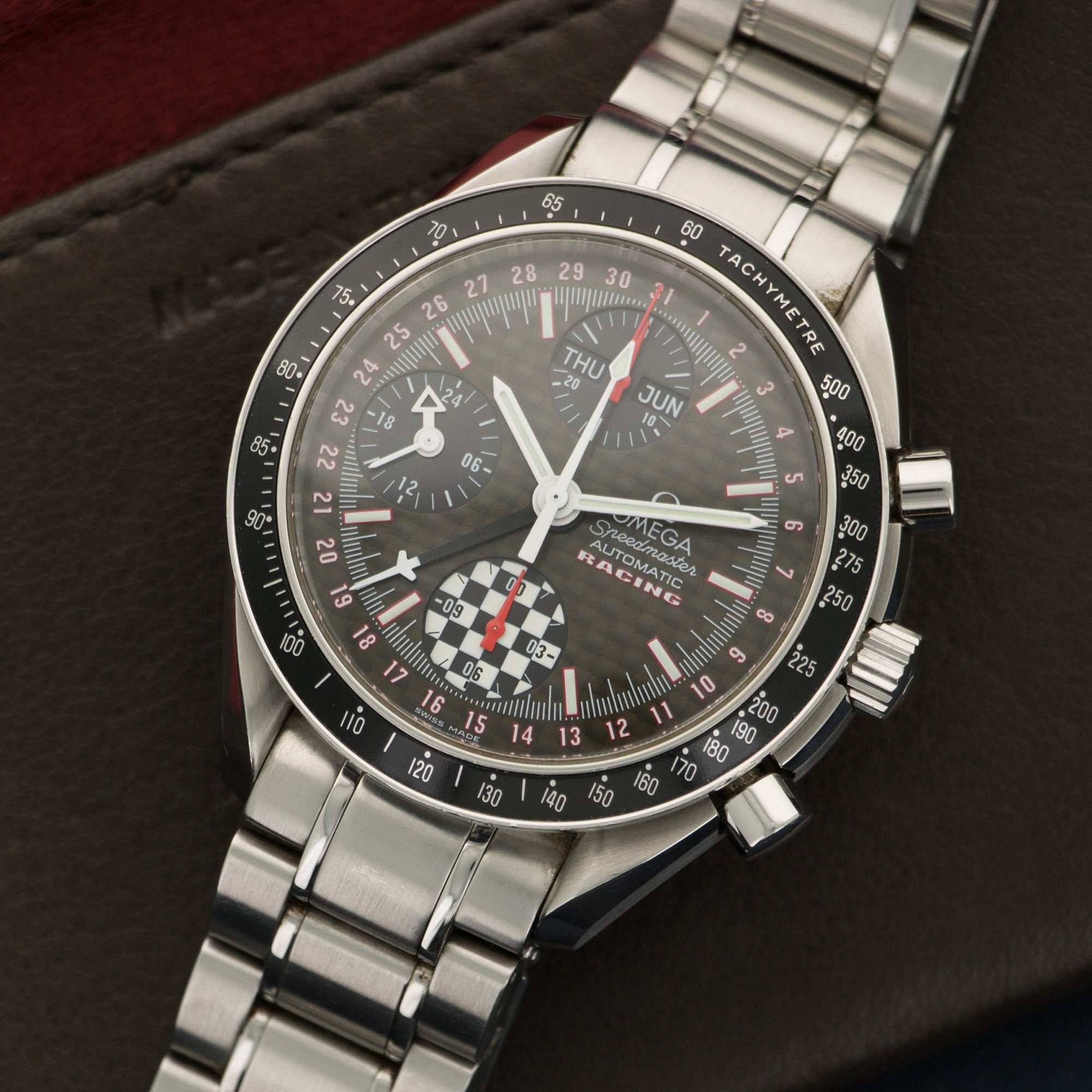 Omega - Omega Speedmaster Schumacher Chronograph Watch - The Keystone Watches