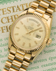 Rolex - Rolex Yellow Gold Wide Boy Day-Date Watch Ref. 1803 with Original Box and Papers - The Keystone Watches