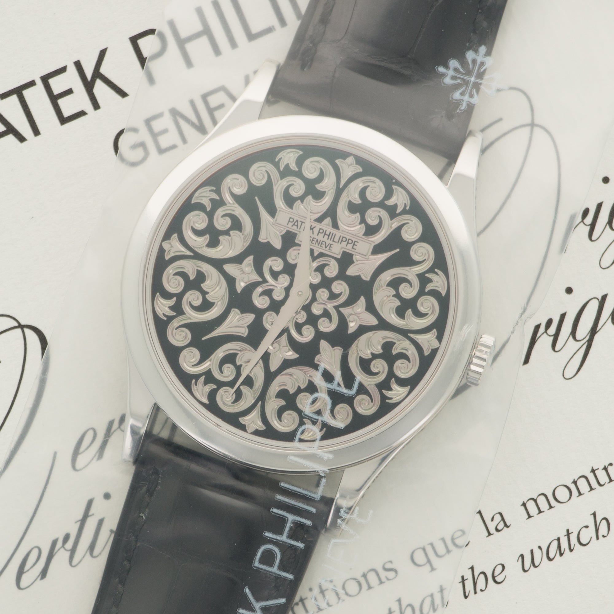 Patek Philippe - Patek Philippe Platinum Rare Handcrafts Enamel Watch Ref. 5088P - The Keystone Watches