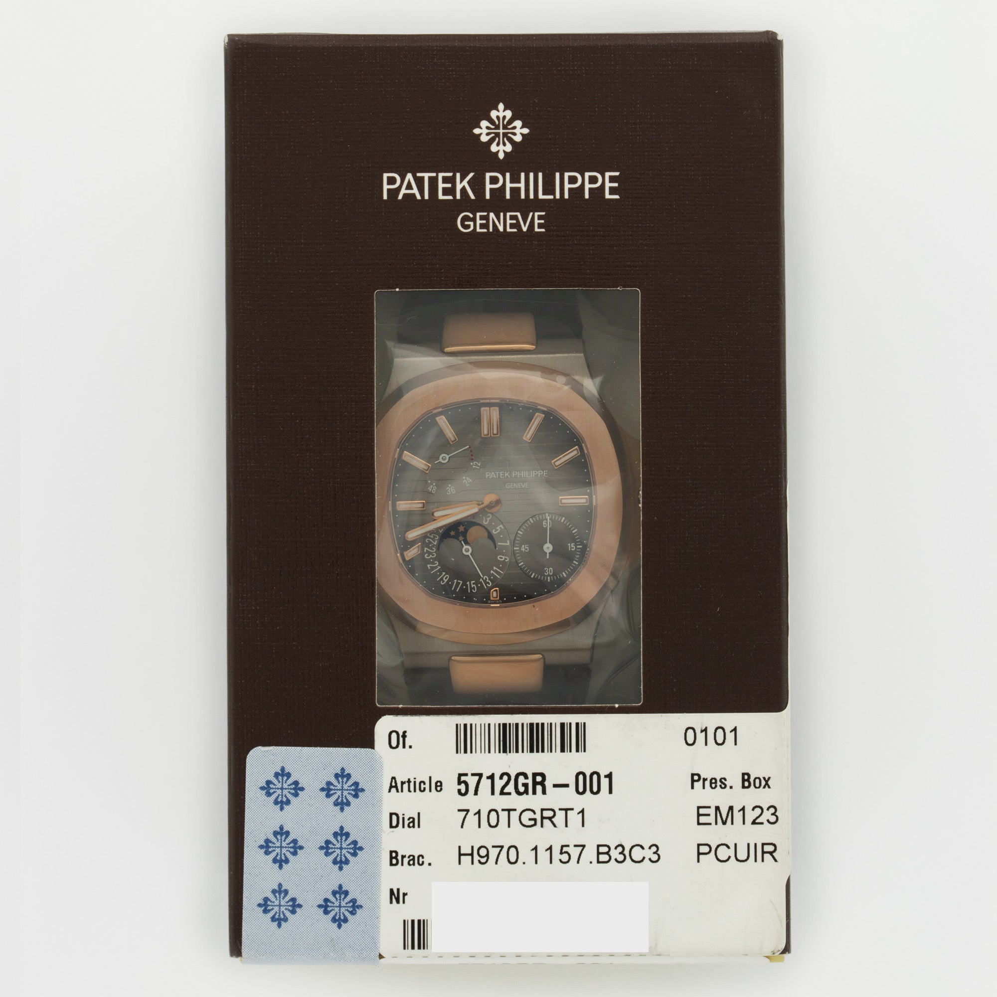 Patek Philippe - Patek Philippe White & Rose Gold Nautilus Moonphase Watch Ref. 5712 - The Keystone Watches