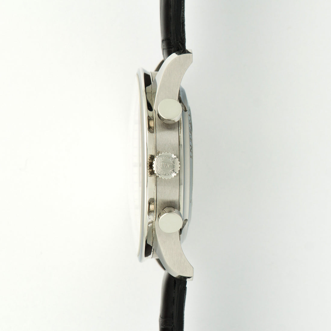 IWC Steel Portuguese Chronographon Strap Watch Ref. 3714