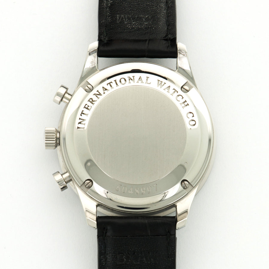 IWC Steel Portuguese Chronographon Strap Watch Ref. 3714