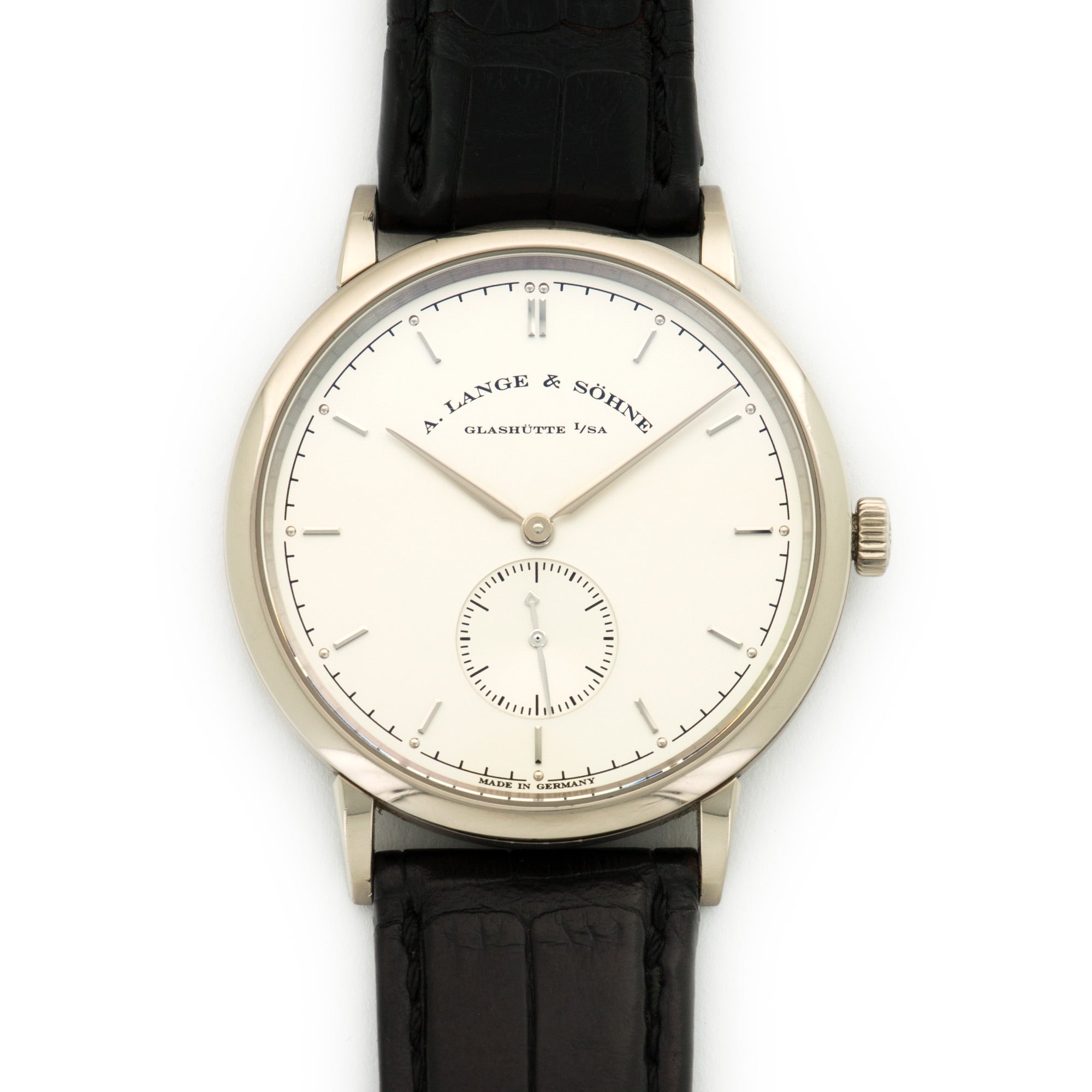 A. Lange & Sohne - A. Lange & Sohne White Gold Saxonia Watch Ref. 216.026 - The Keystone Watches