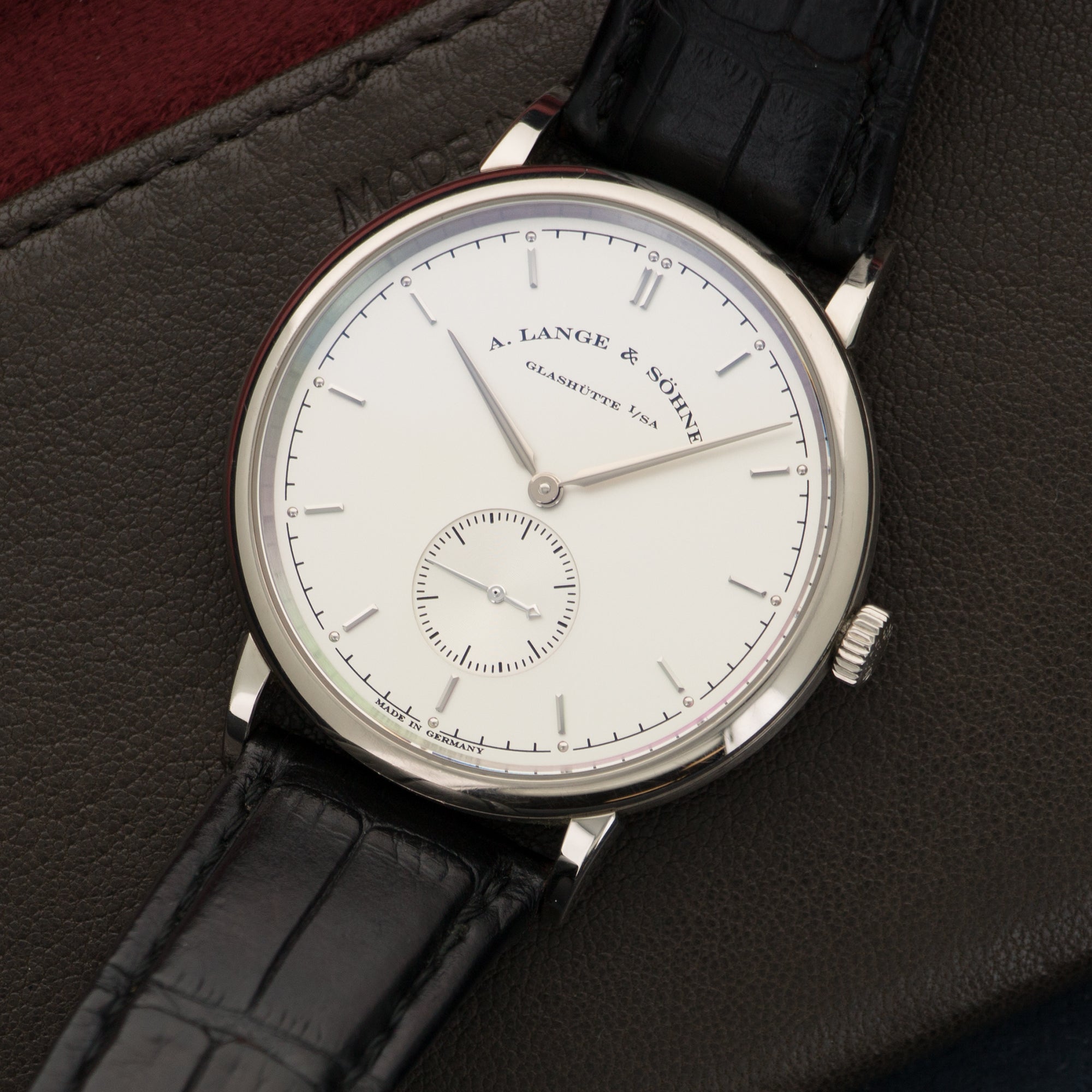 A. Lange &amp; Sohne White Gold Saxonia Watch Ref. 216.026