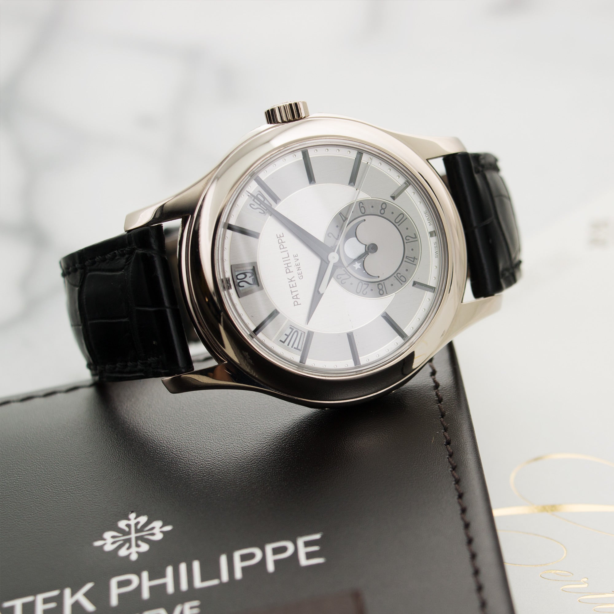 Patek Philippe - Patek Philippe White Gold Annual Calendar Watch Ref. 5205 - The Keystone Watches