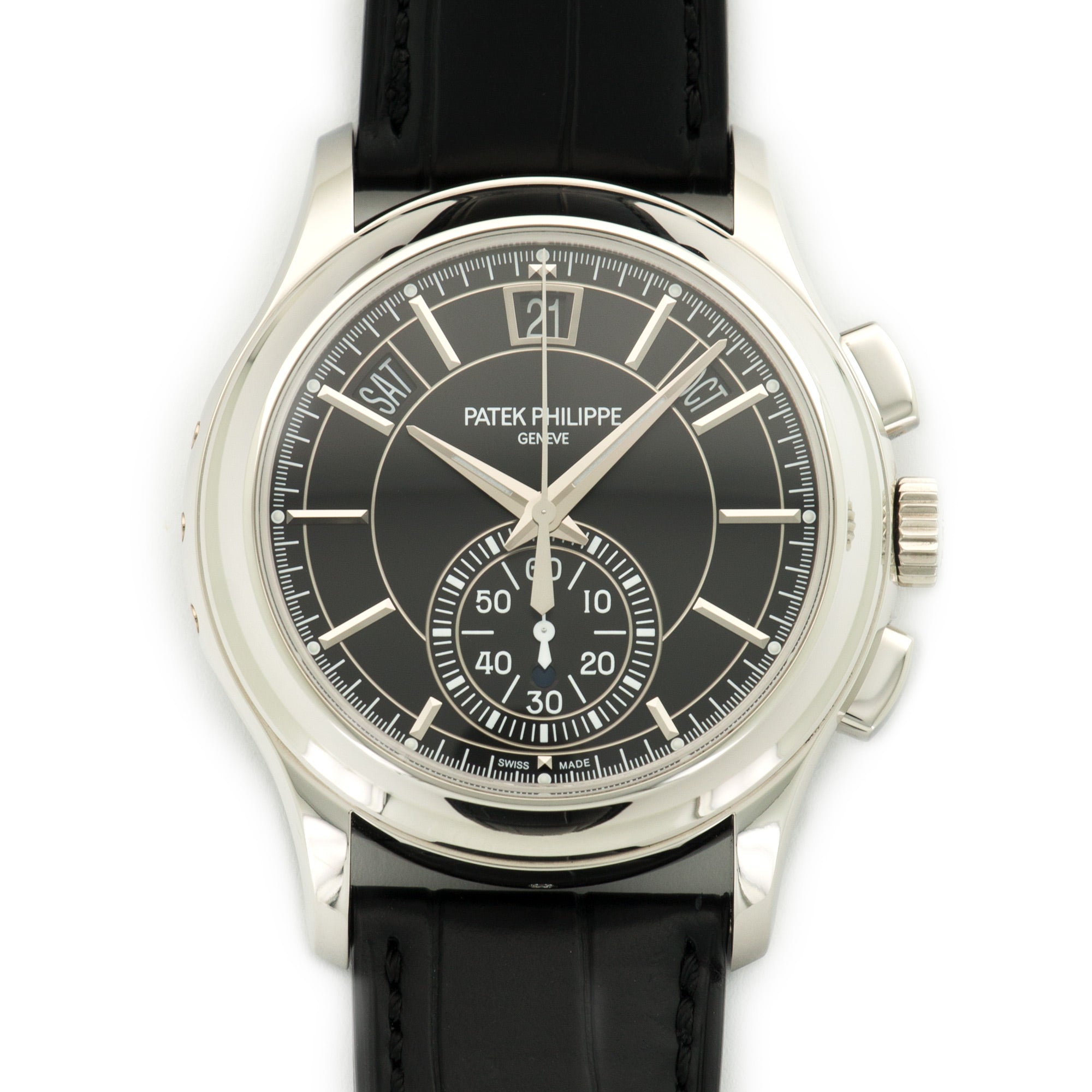 Patek Philippe - Patek Philippe Platinum Annual Calendar Chrono Watch Ref. 5905P - The Keystone Watches