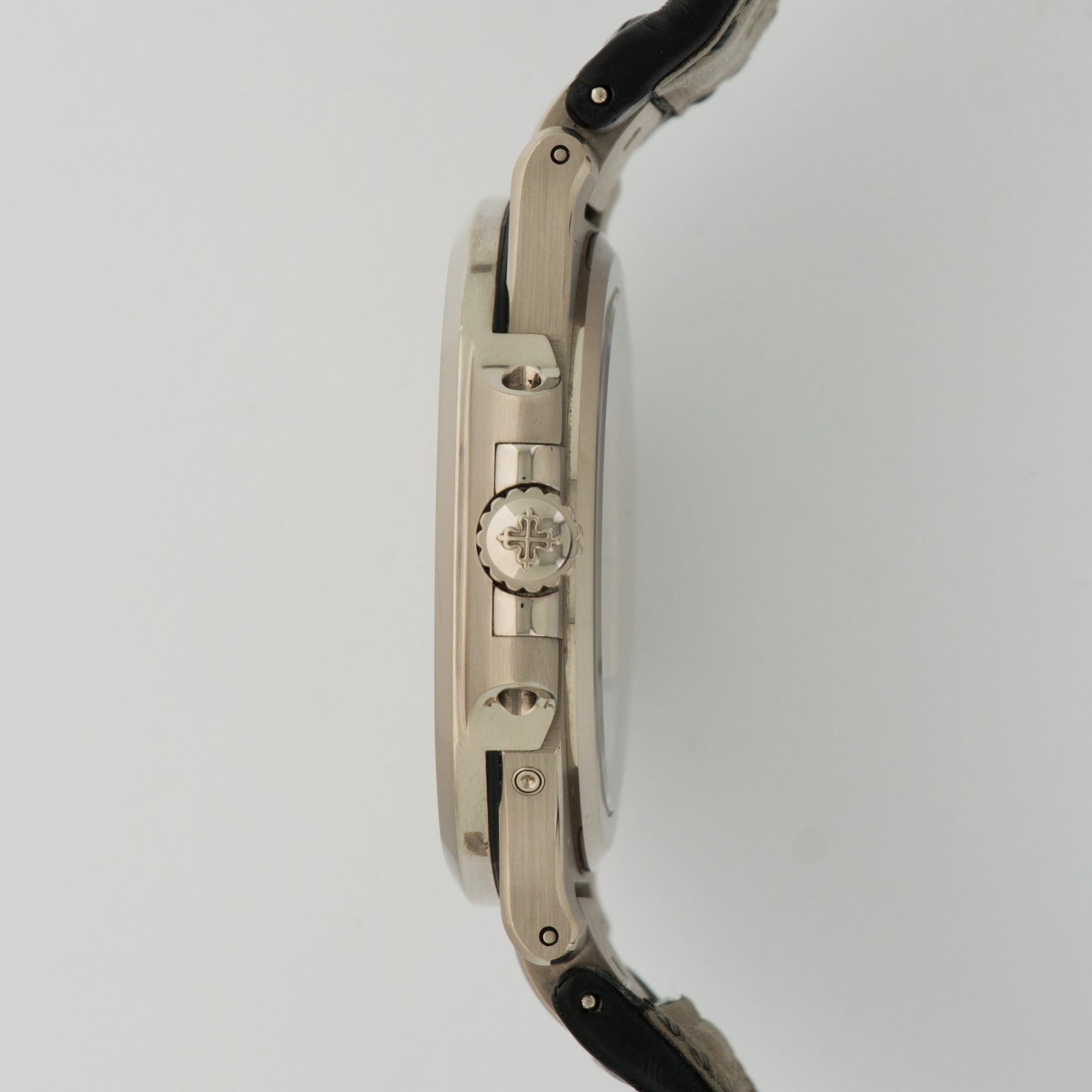 Patek Philippe - Patek Philippe White Gold Nautilus Moonphase Watch Ref. 5712 - The Keystone Watches