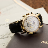 Patek Philippe Yellow Gold Perpetual Calendar Chrono Watch Ref. 3970