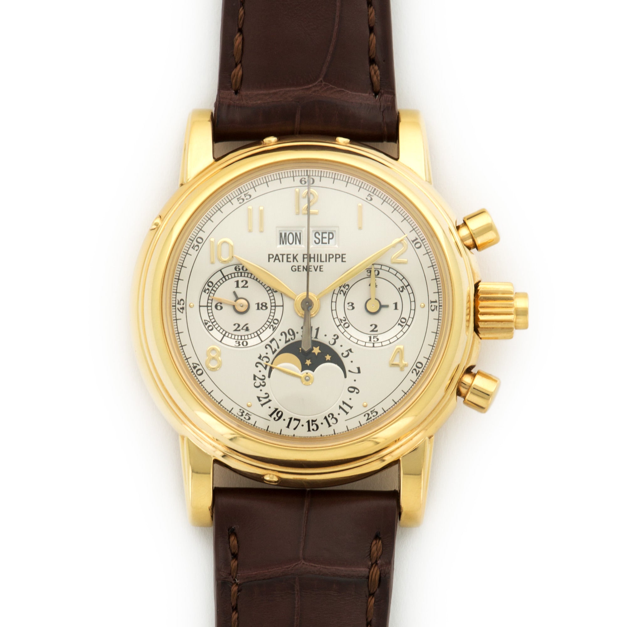 Patek Philippe - Patek Philippe Yellow Gold Perpetual Calendar Split Seconds Watch Ref. 5004J - The Keystone Watches