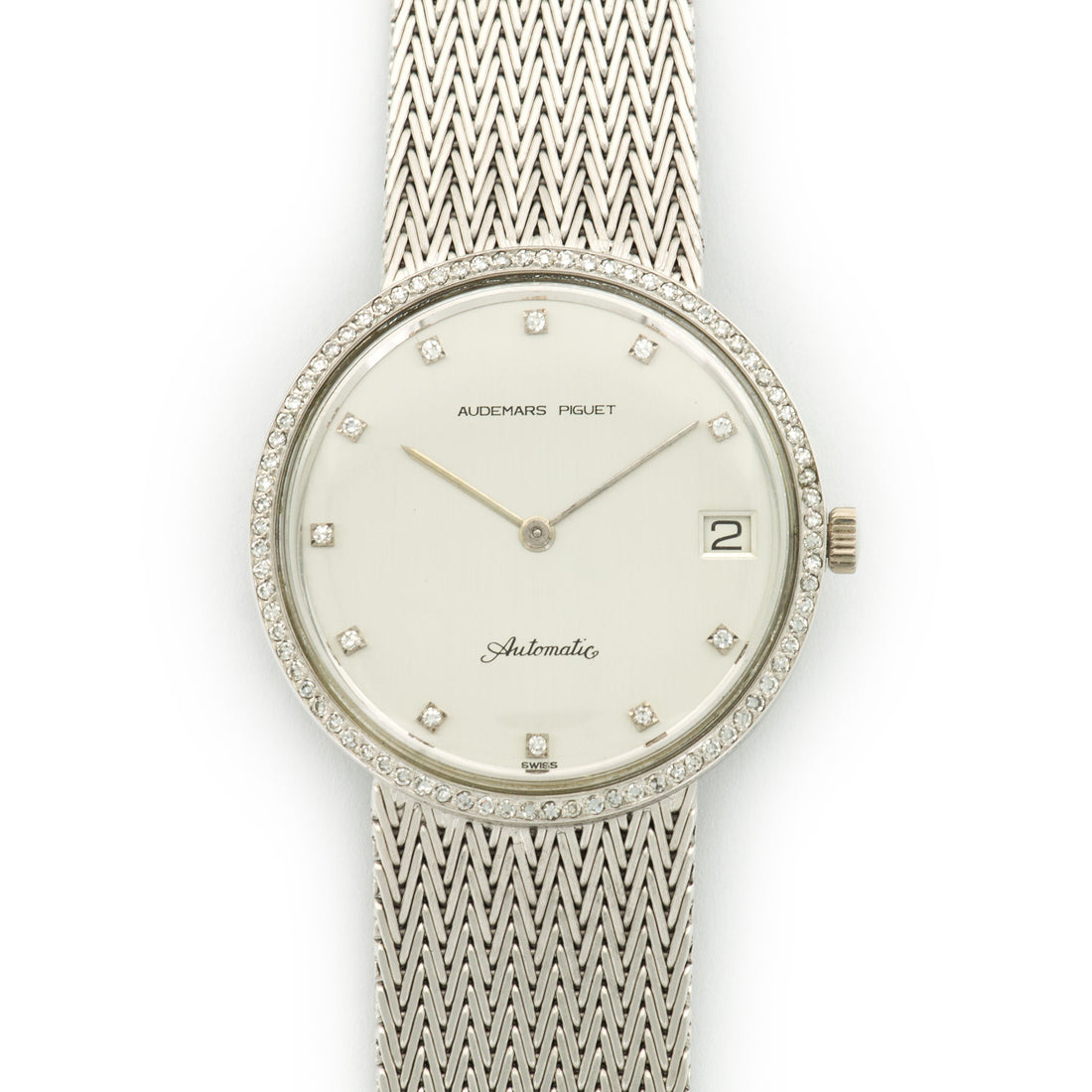 Audemars Piguet White Gold Automatic Diamond Watch