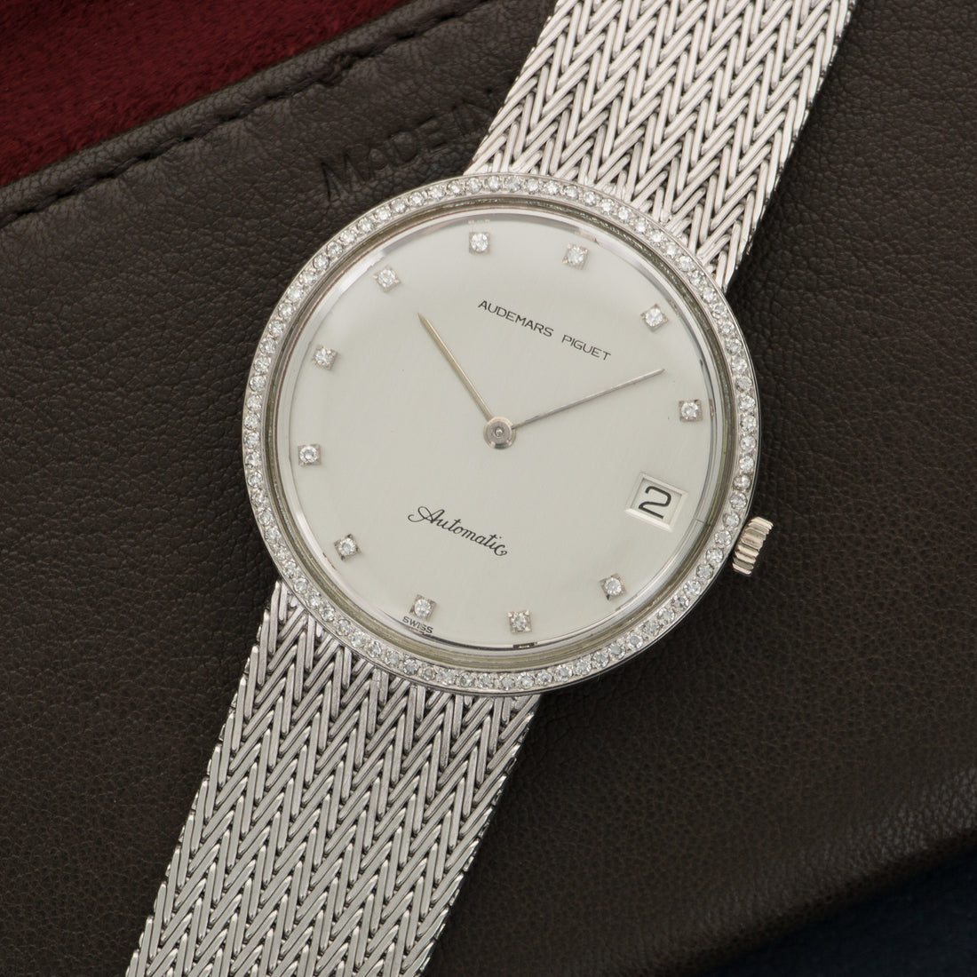 Audemars Piguet White Gold Automatic Diamond Watch