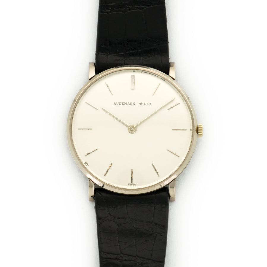 Audemars Piguet White Gold Ultra-Thin Strap Watch