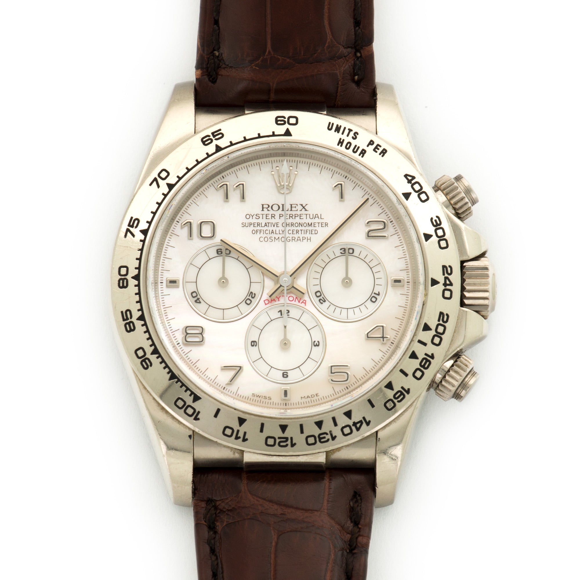 Rolex - Rolex White Gold Daytona Zenith Watch Ref. 16519 - The Keystone Watches