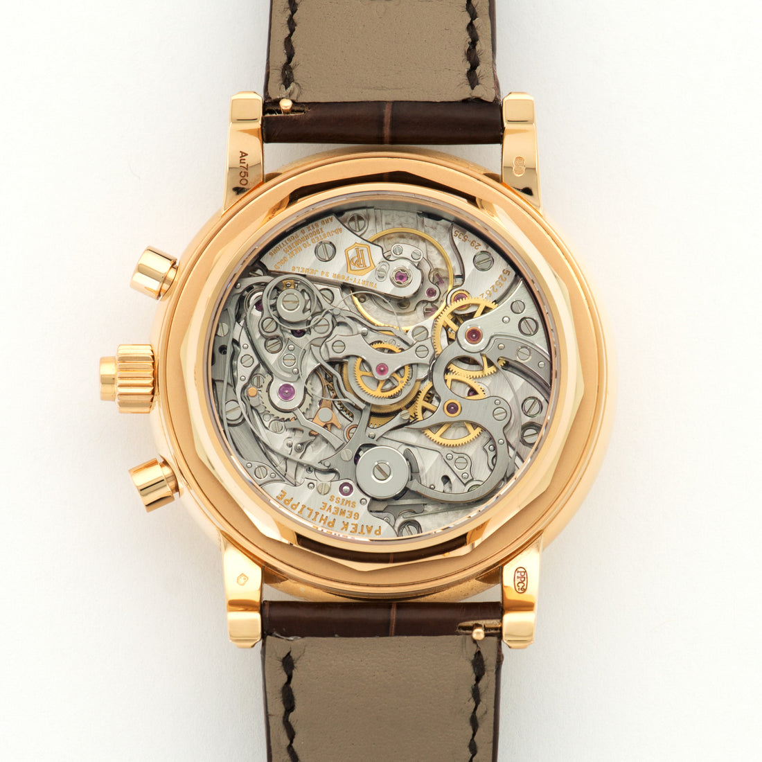 Patek Philippe Rose Gold Perpetual Chronograph Split Seconds Watch Ref. 5204