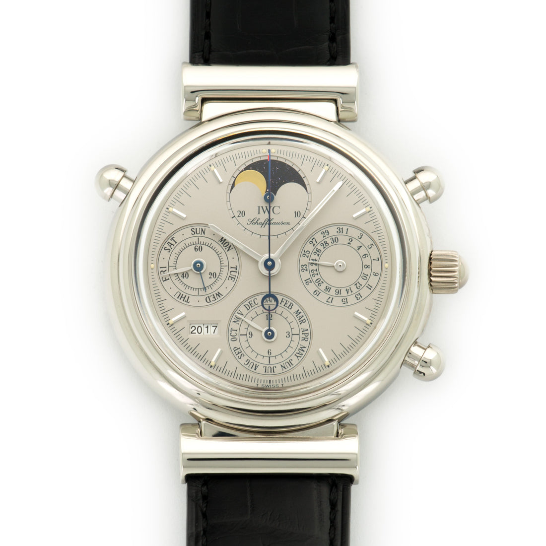 IWC Platinum Da Vinci Perpetual Calendar Split Chrono Watch Ref. 3751