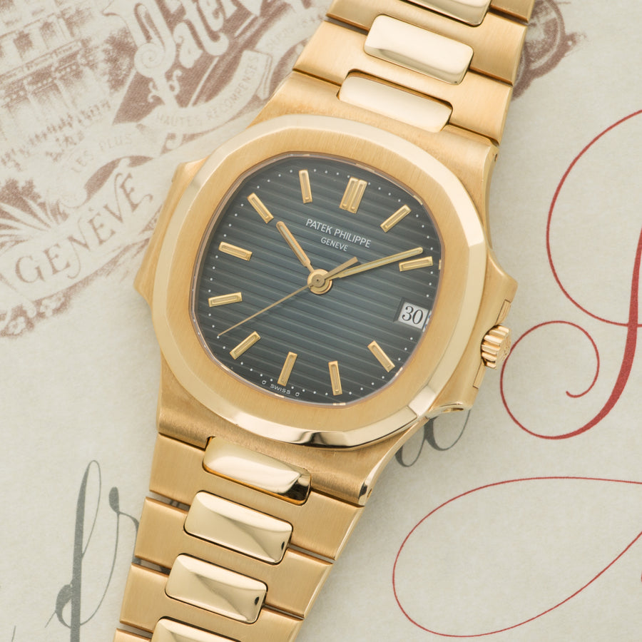 Patek Philippe Yellow Gold Nautilus Watch Ref. 3800