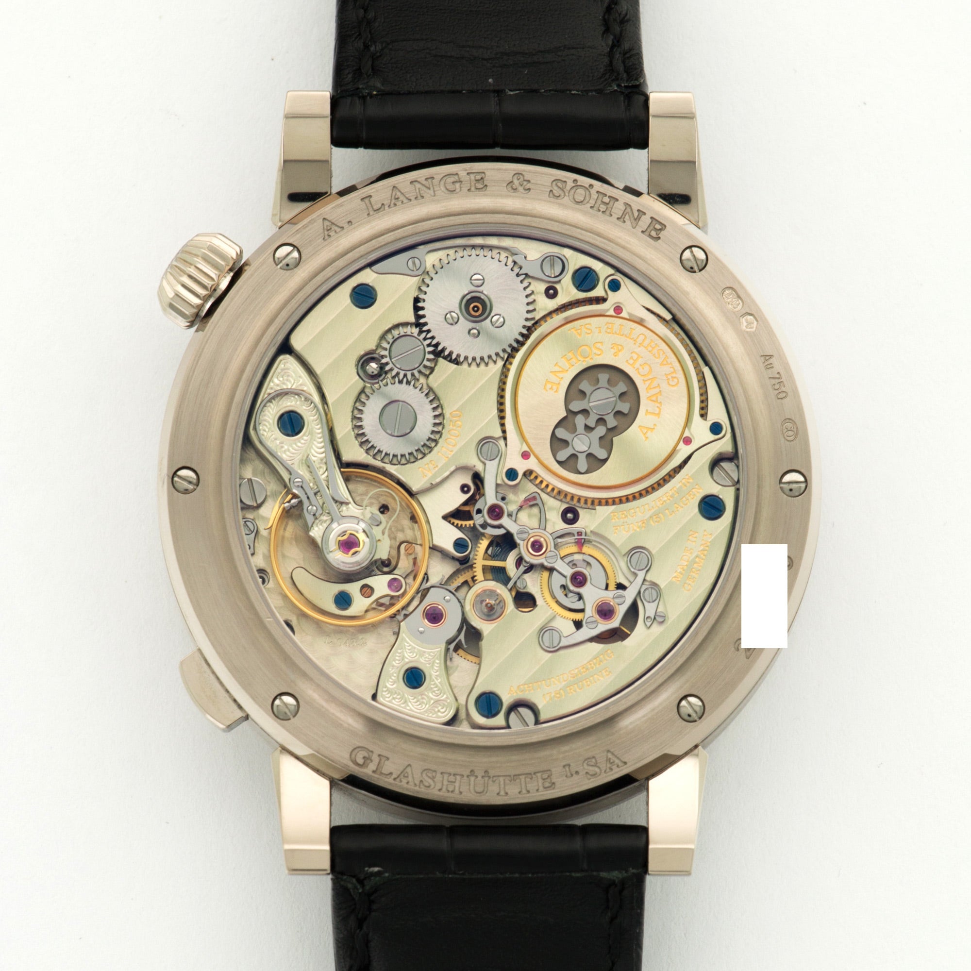 A. Lange &amp; Sohne White Gold Zeitwerk Striking Time Watch Ref. 145.029