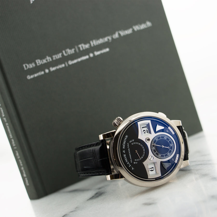 A. Lange & Sohne White Gold Zeitwerk Striking Time Watch Ref. 145.029