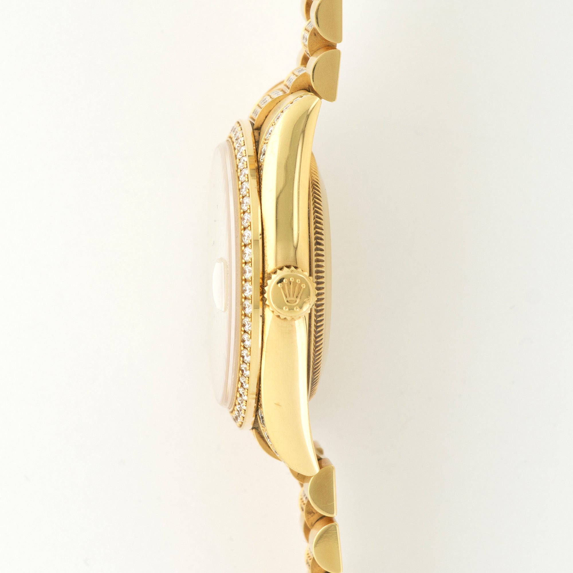 Rolex - Rolex Yellow Gold Day-Date Full Diamond Watch Ref. 118388 - The Keystone Watches