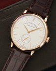 A. Lange & Sohne - A. Lange & Sohne Rose Gold Saxonia Watch Ref. 219.032 - The Keystone Watches