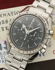 Omega Steel Speedmaster Broad Arrow Chronograph Watch