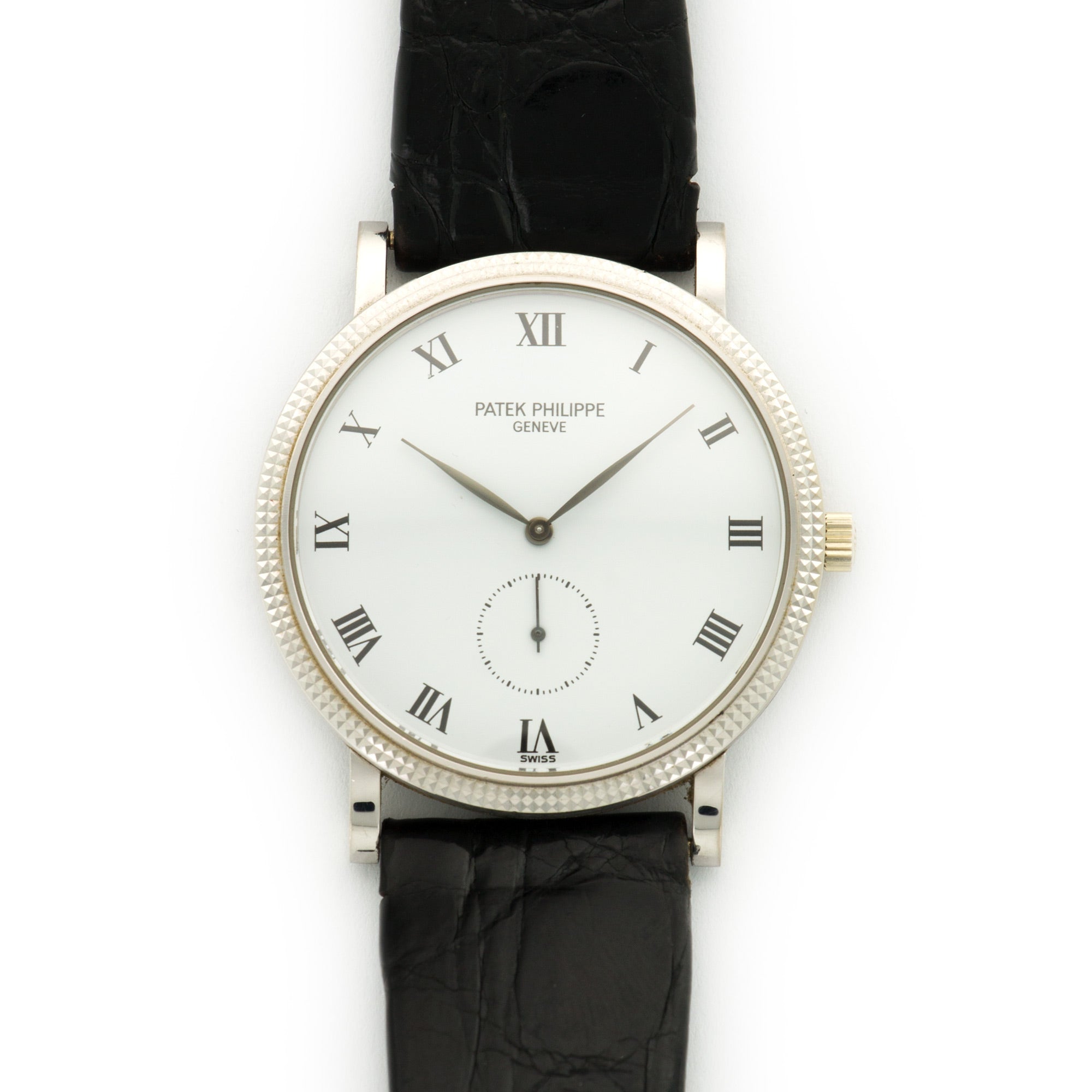 Patek Philippe - Patek Philippe White Gold Calatrava Strap Watch Ref. 3919 - The Keystone Watches