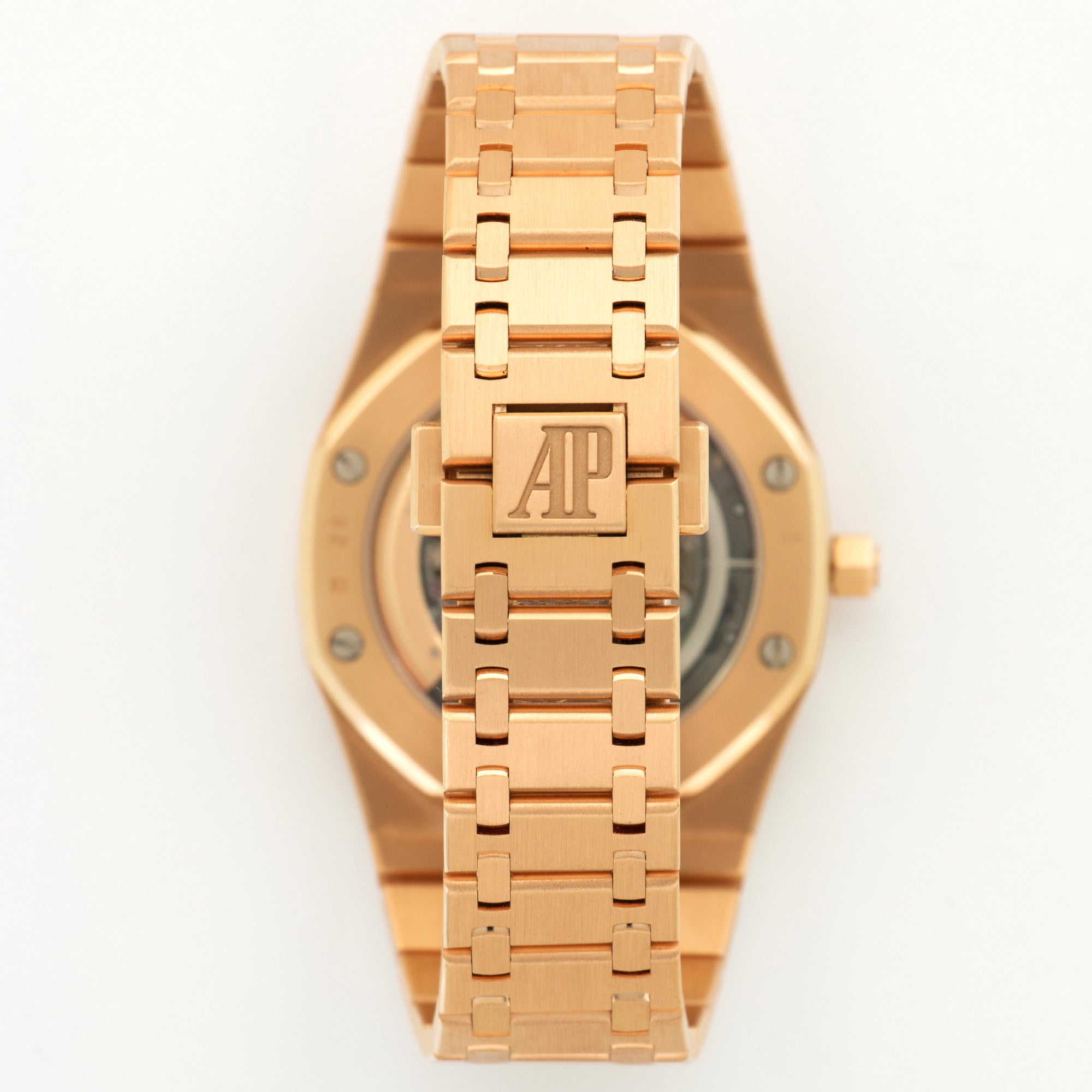 Audemars Piguet - Audemars Piguet Rose Gold Royal Oak Openworked Skeleton Watch Ref. 15204 - The Keystone Watches