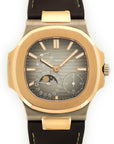 Patek Philippe - Patek Philippe White & Rose Gold Nautilus Moonphase Watch Ref. 5712GR - The Keystone Watches