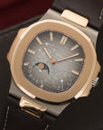 Patek Philippe - Patek Philippe White & Rose Gold Nautilus Moonphase Watch Ref. 5712GR - The Keystone Watches