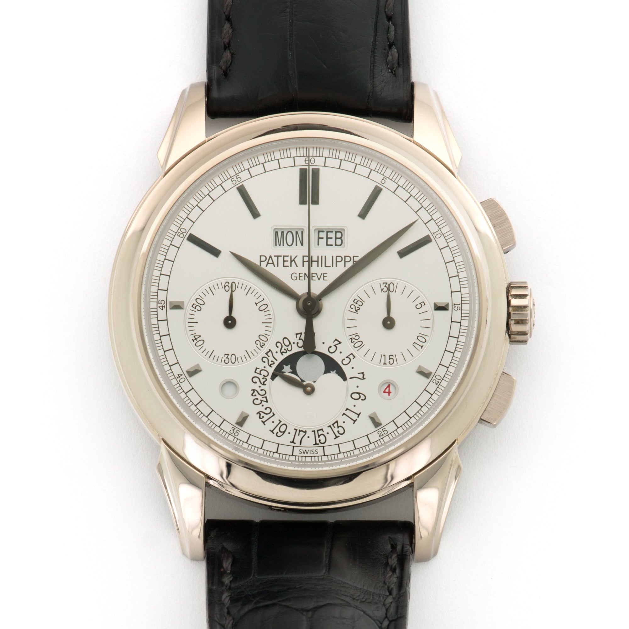 Patek Philippe - Patek Philippe White Gold Perpetual Calendar Chronograph Watch Ref. 5270 - The Keystone Watches