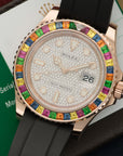 Rolex - Rolex Rose Gold Yachtmaster Sapphire Watch Ref. 116695 - The Keystone Watches