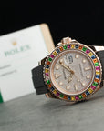 Rolex - Rolex Rose Gold Yachtmaster Sapphire Watch Ref. 116695 - The Keystone Watches