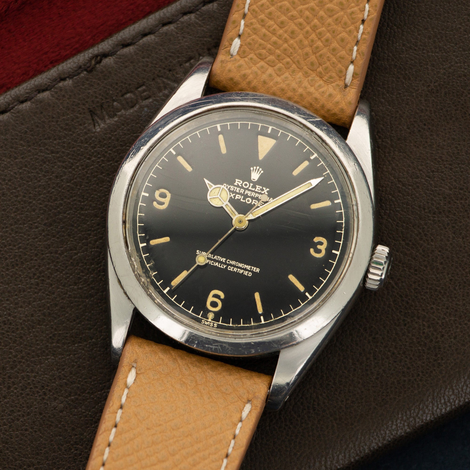 Rolex - Rolex Steel Explorer Chapter Ring Gilt Dial Watch Ref. 1016 - The Keystone Watches