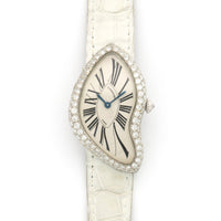 Cartier Platinum Crash Diamond Watch