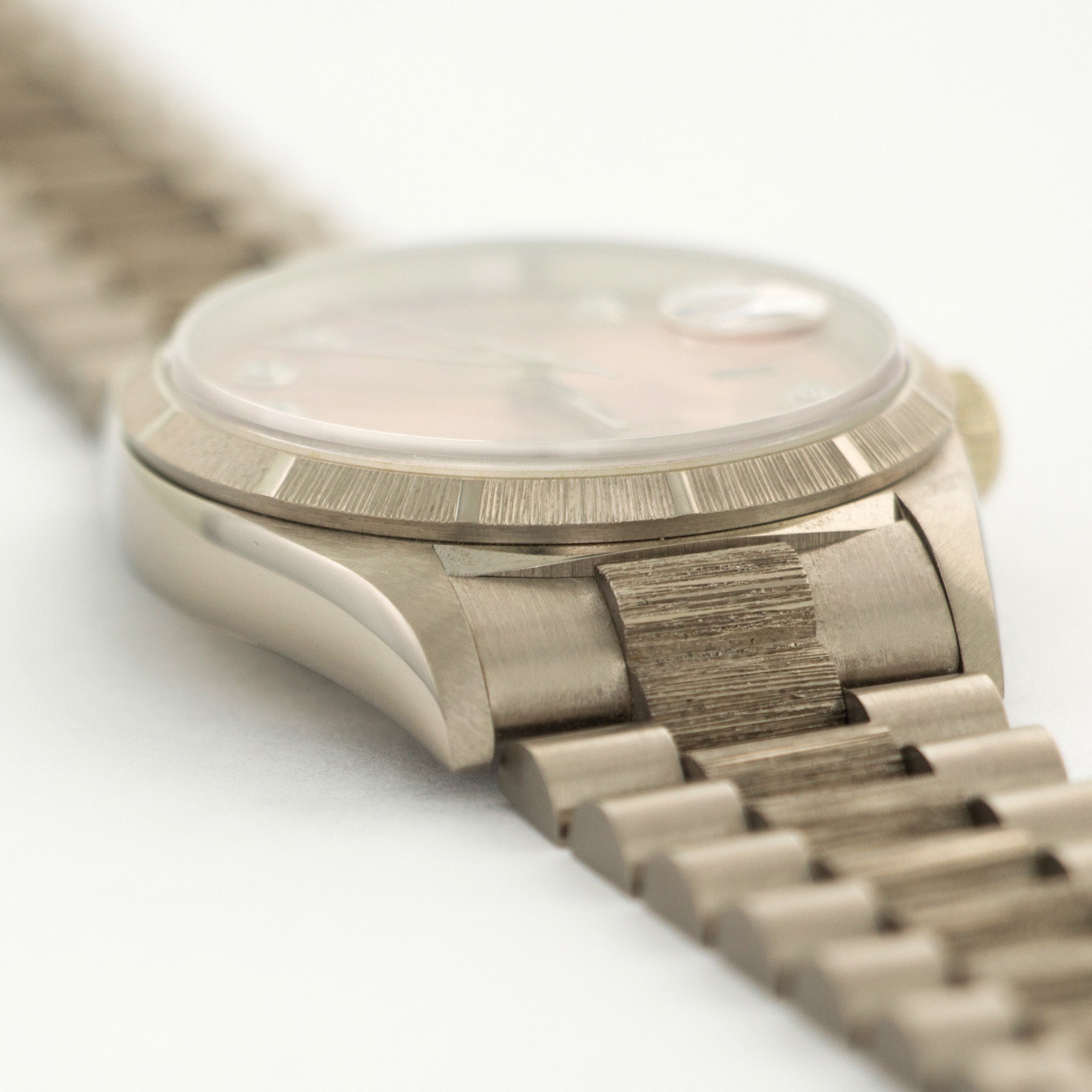 Rolex - Rolex White Gold Day-Date Bark Finish Watch Ref. 18249 - The Keystone Watches