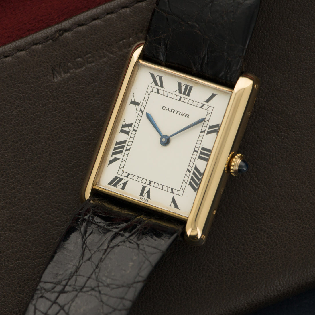 Cartier Yellow Gold Tank Automatic Watch