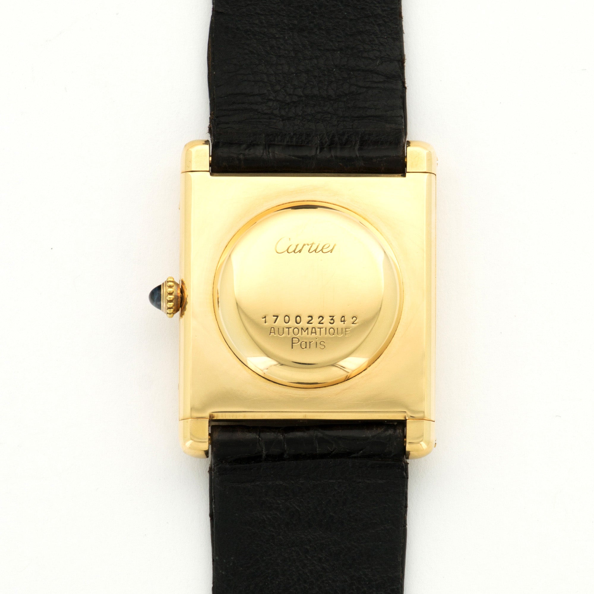 Cartier - Cartier Yellow Gold Tank Automatic Watch - The Keystone Watches