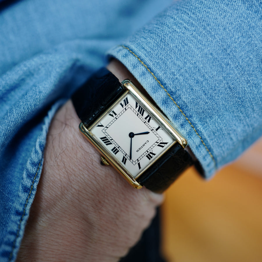 Cartier Yellow Gold Tank Automatic Watch
