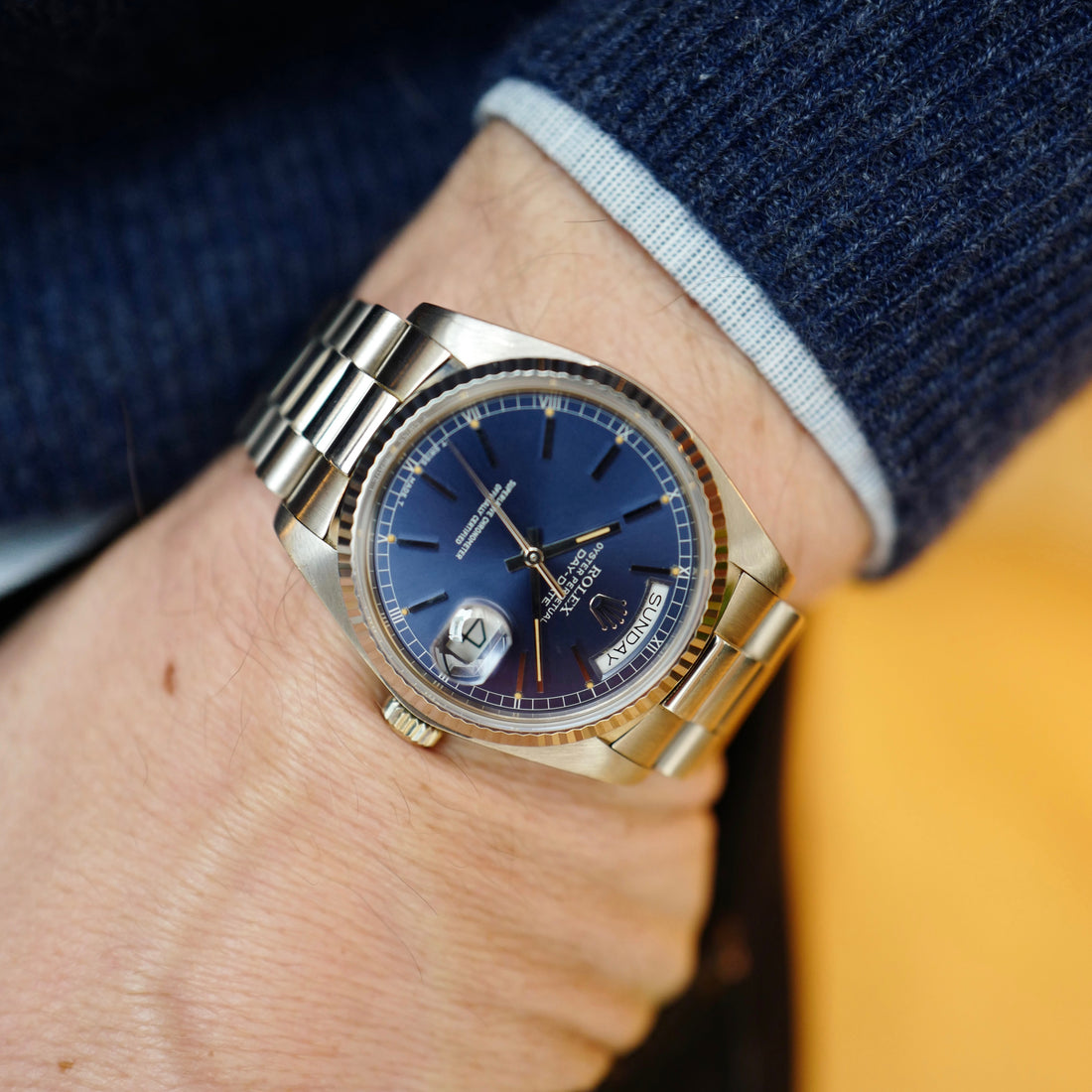 Rolex White Gold Day-Date Watch Ref. 18039