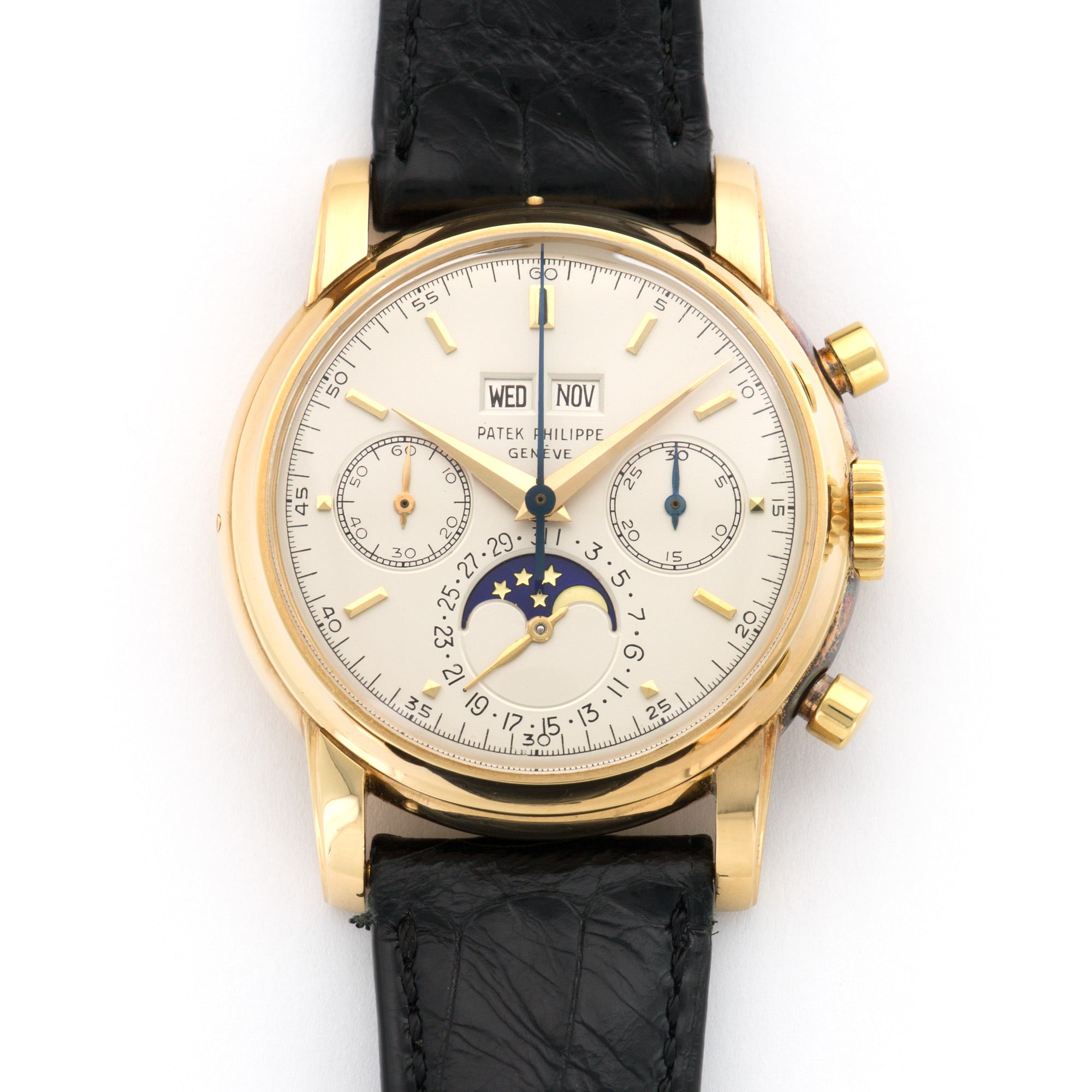 Patek Philippe - Patek Philippe Yellow Gold Perpetual Calendar Chronograph Watch Ref. 2499 - The Keystone Watches