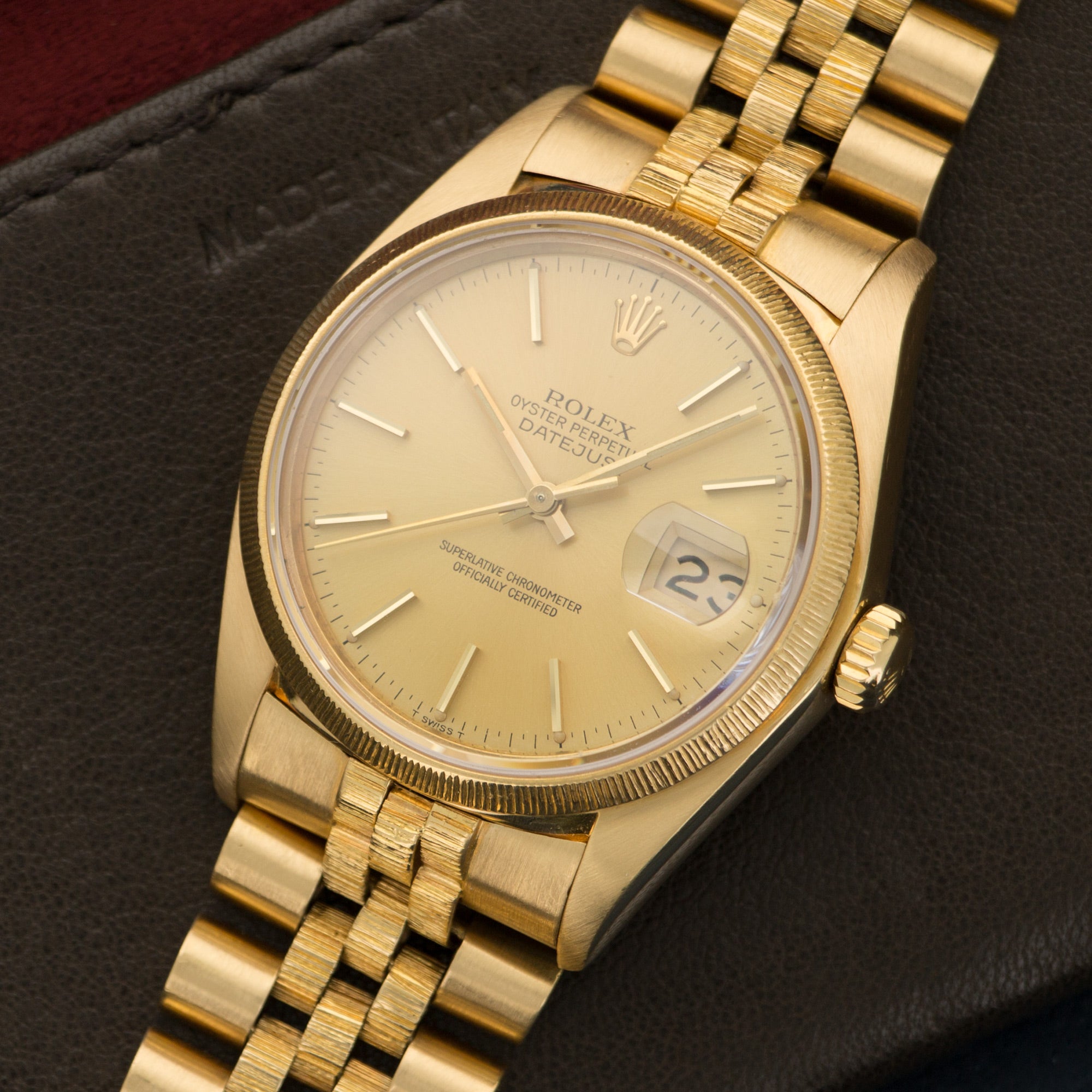 Rolex - Rolex Yellow Gold Datejust Bark Watch Ref. 16078 - The Keystone Watches