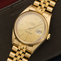 Rolex Yellow Gold Datejust Bark Watch Ref. 16078