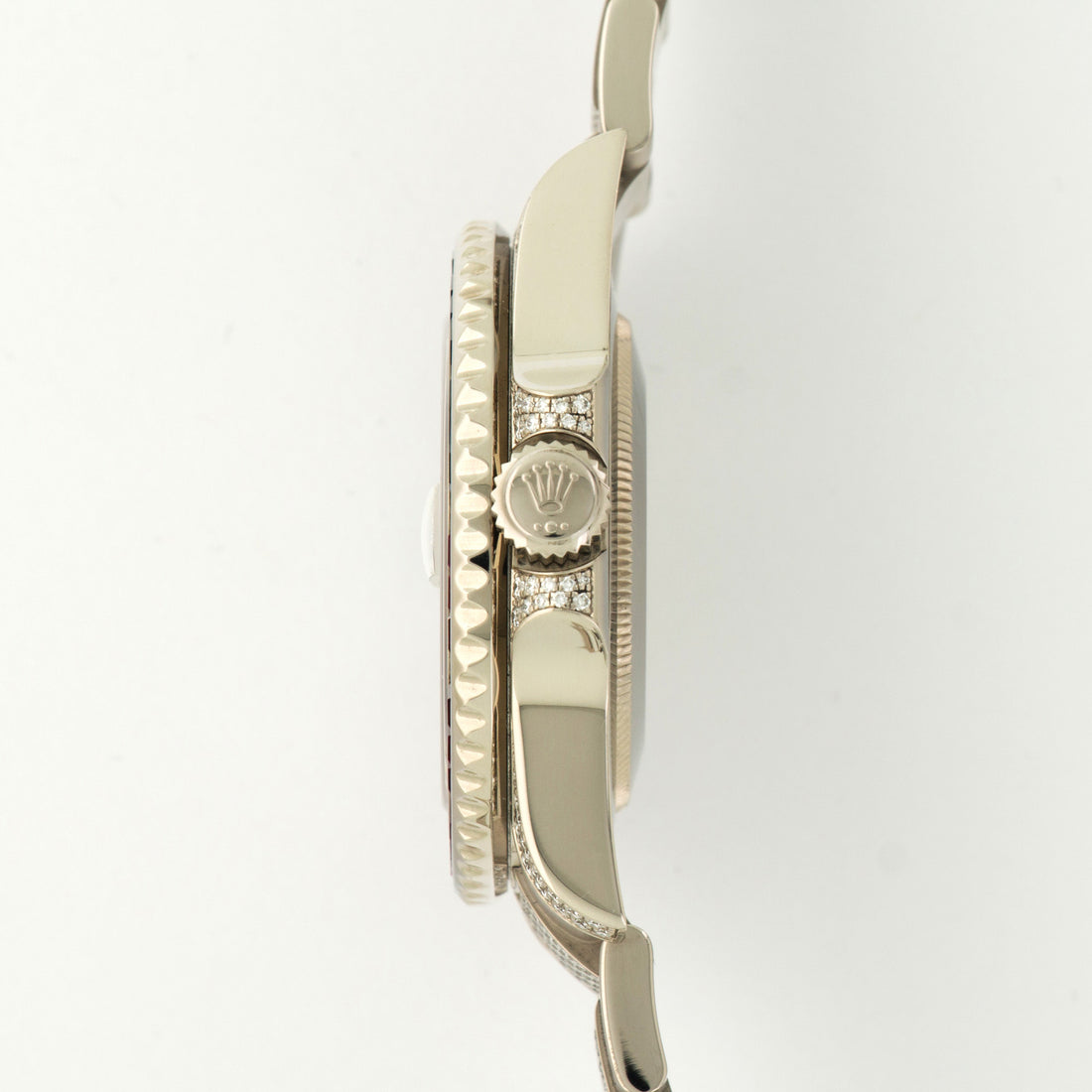Rolex White Gold GMT-Master II Sapphire Ruby Diamond Watch Ref. 116759