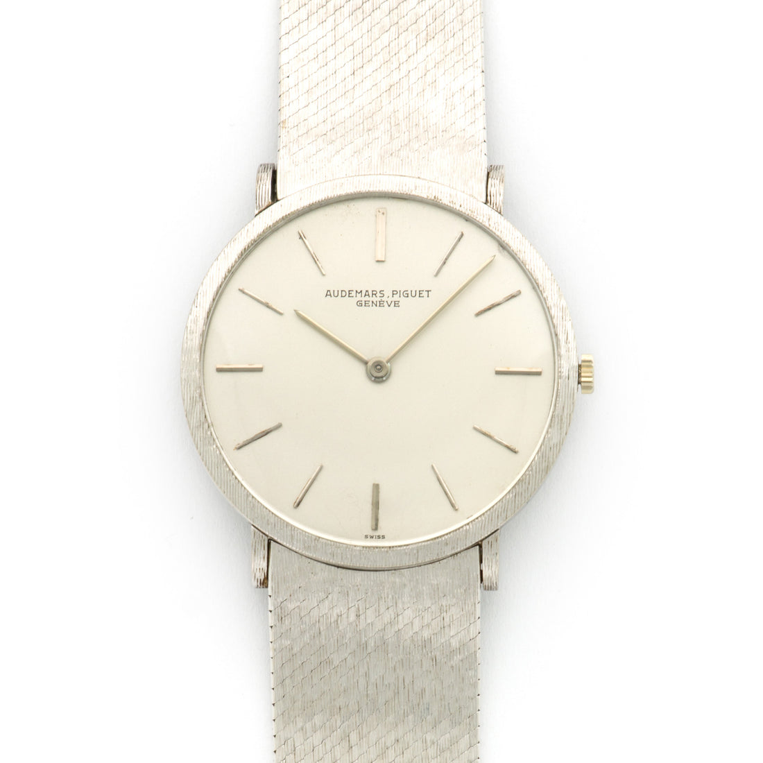 Audemars Piguet White Gold Ultra Thin Bracelet Watch