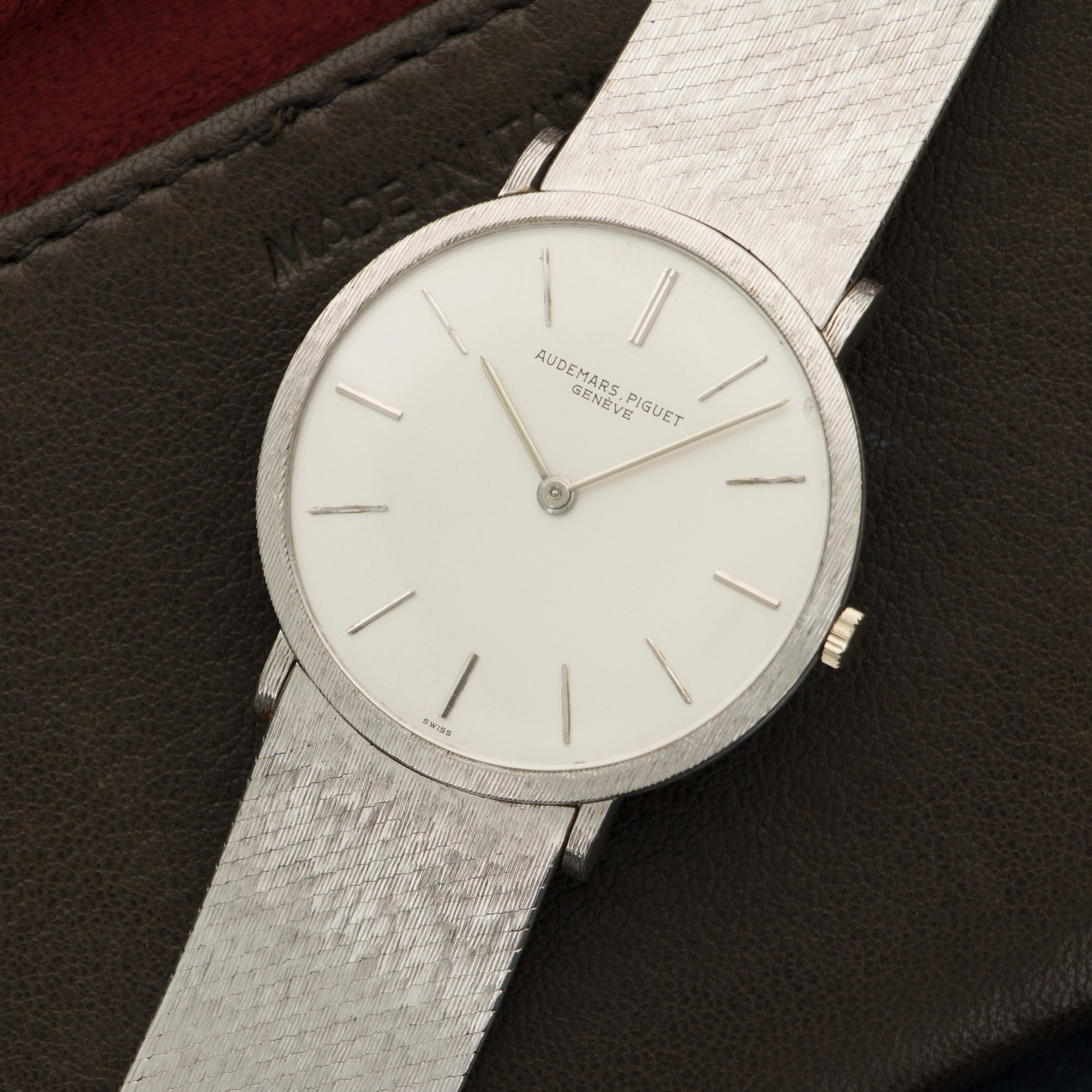 Audemars Piguet - Audemars Piguet White Gold Ultra Thin Bracelet Watch - The Keystone Watches
