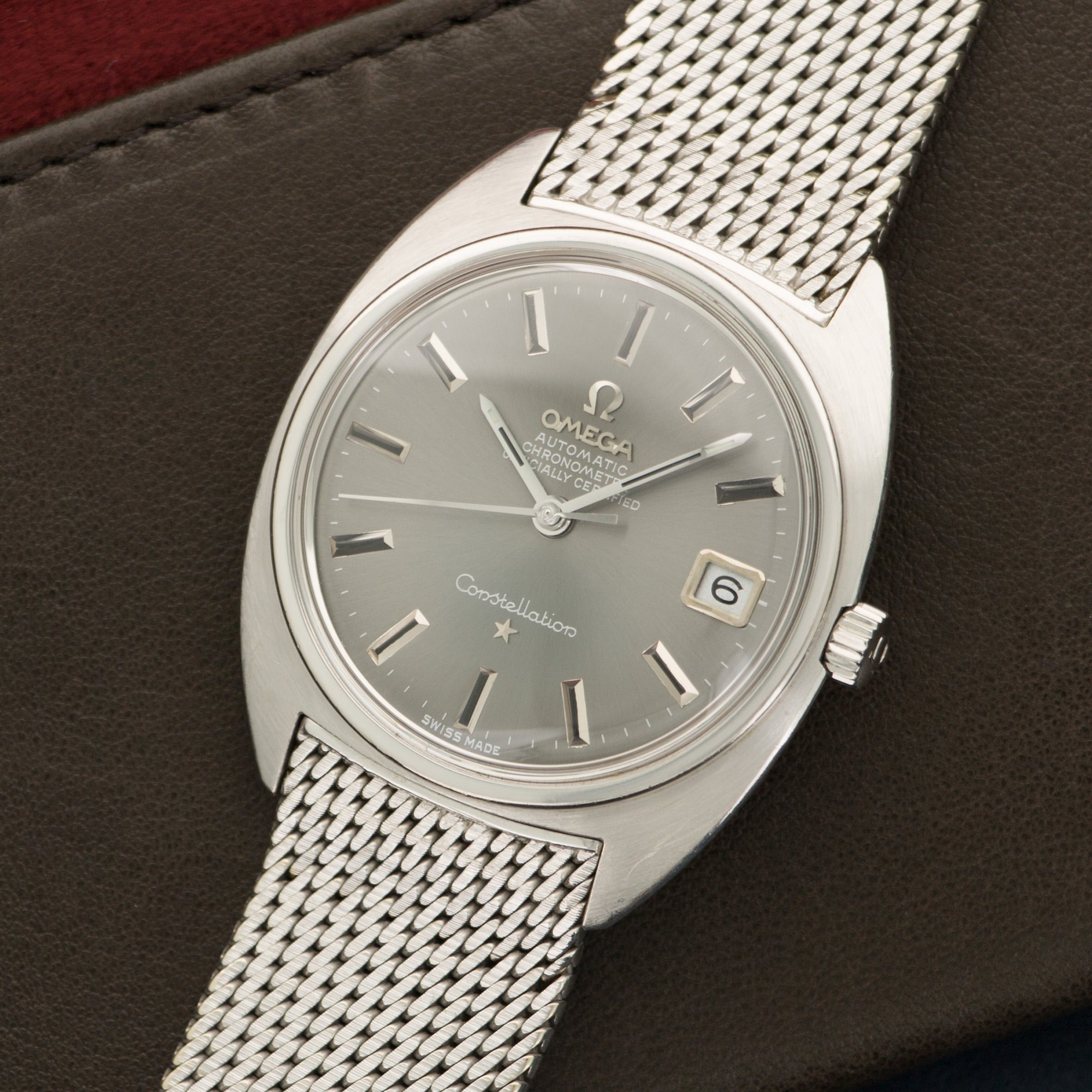Omega - Omega White Gold C Case Constellation Automatic Watch with Original Box - The Keystone Watches