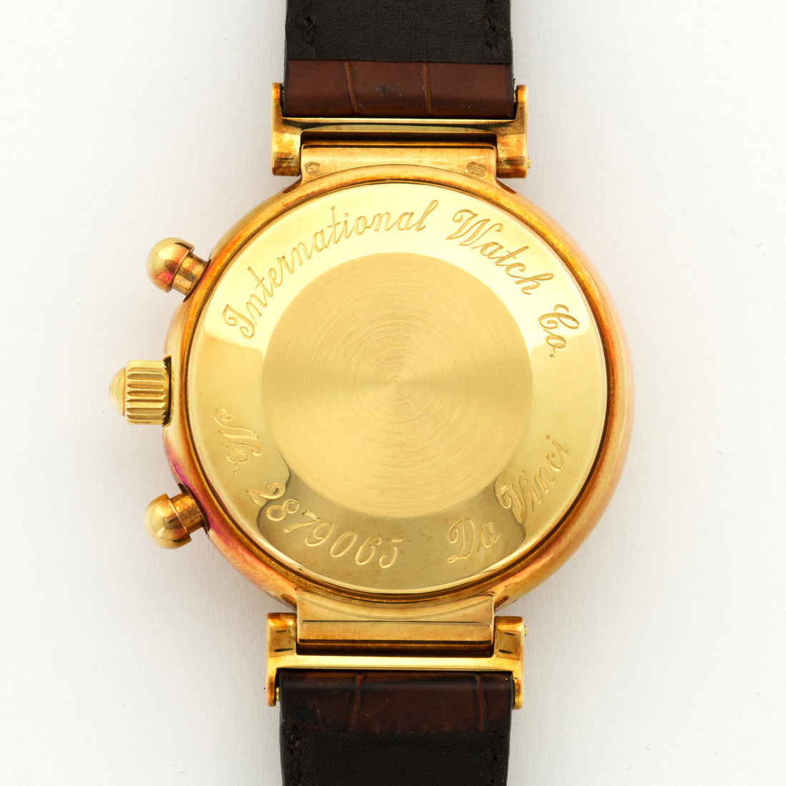 IWC Yellow Gold Da Vinci Perpetual Calendar Chrono Watch