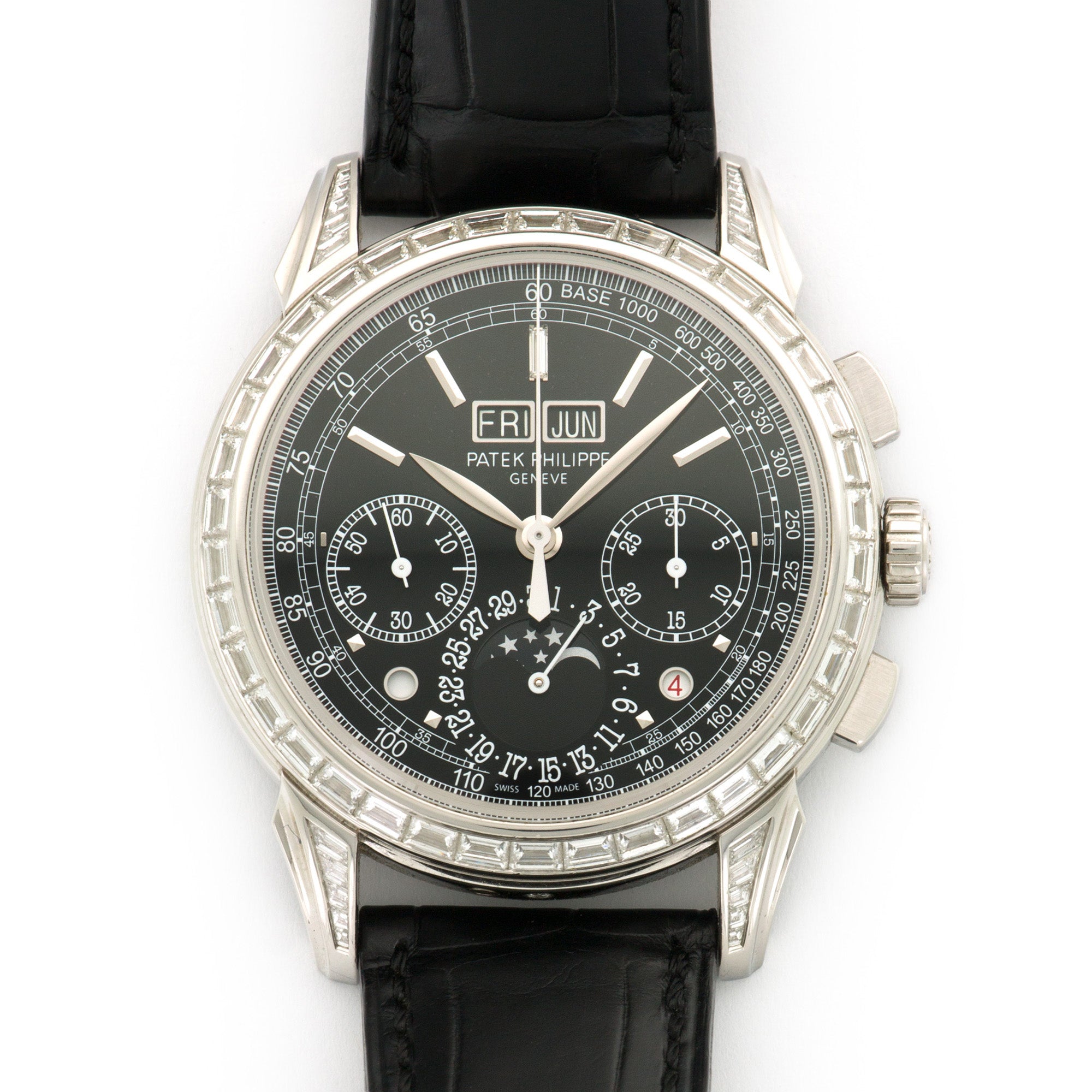 Patek Philippe - Patek Philippe Platinum Perpetual Diamond Chrono Watch Ref. 5271 - The Keystone Watches
