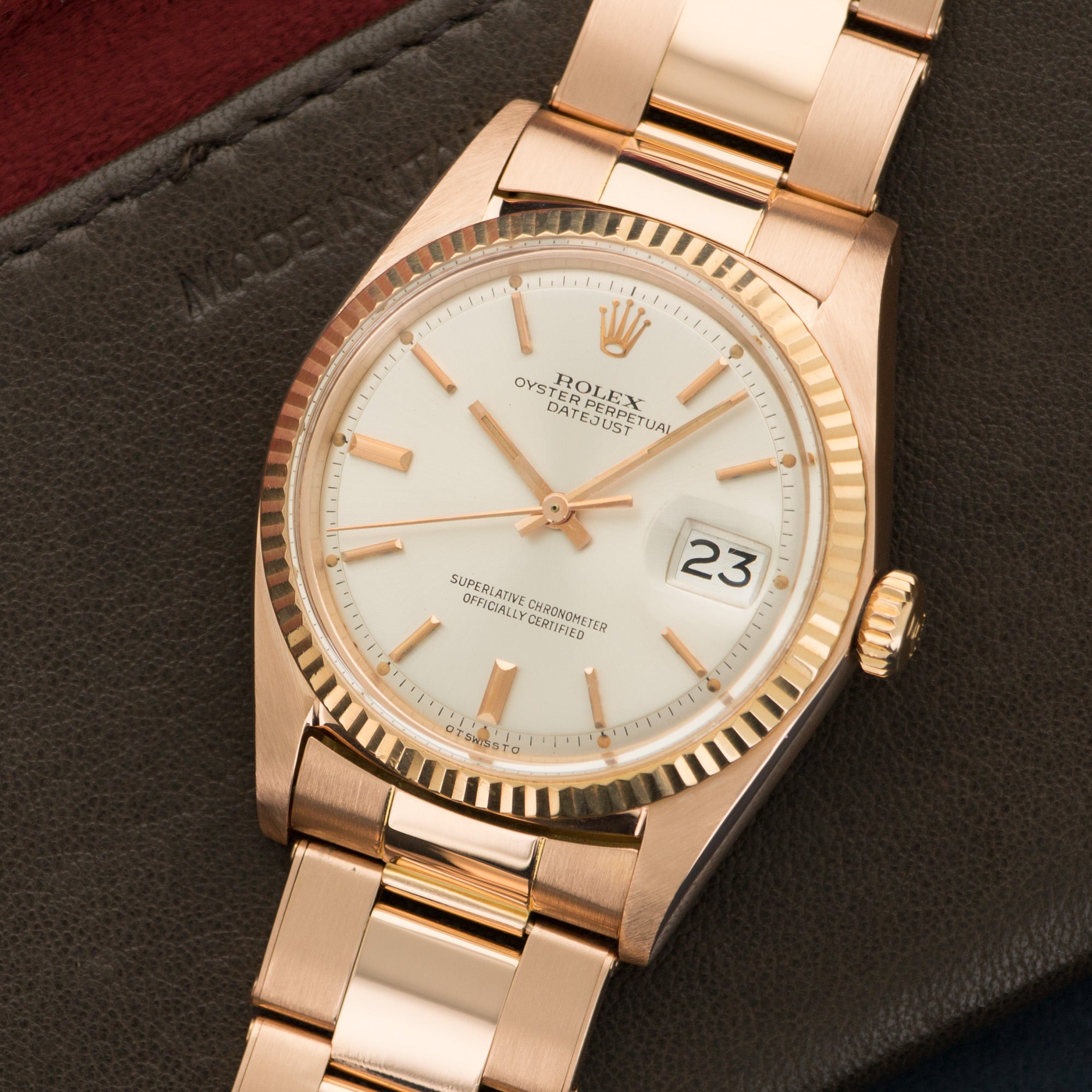 Rolex - Rolex Rose Gold Datejust Watch Ref. 1601 - The Keystone Watches
